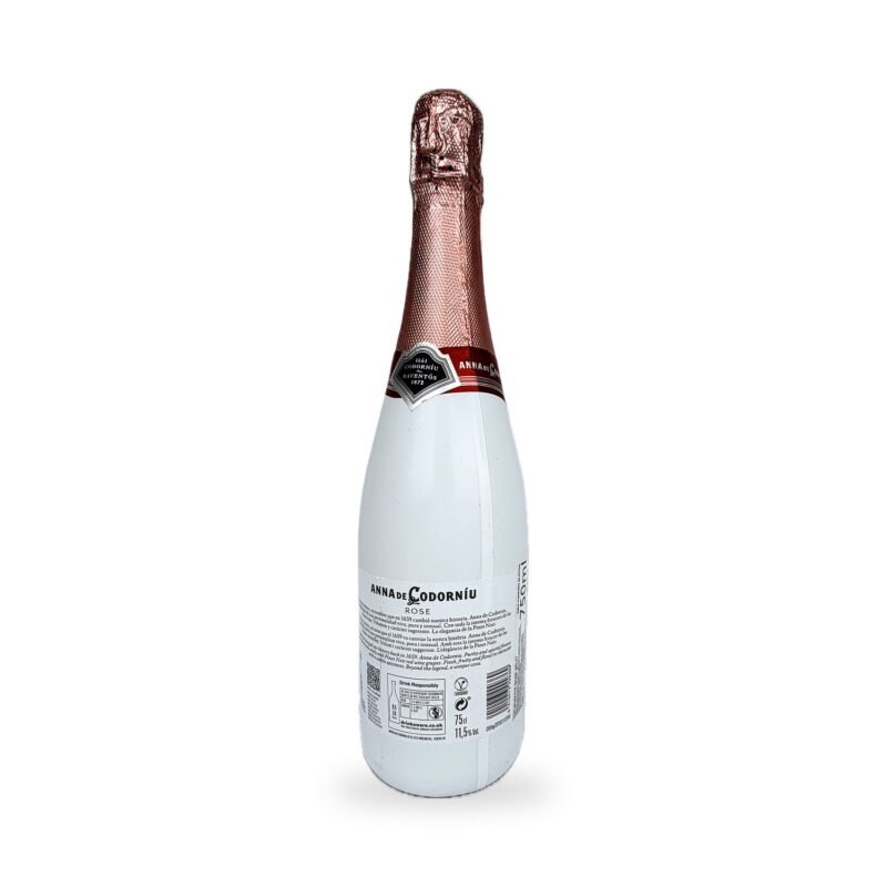 Contrarrótulo do vinho rosé espanhol Anna de Codorniu Brut Rosé