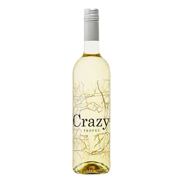 Garrafa de vinho rosé francês Crazy Tropez